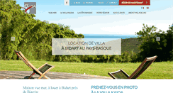 Desktop Screenshot of biarritz-villa-kaioa.com