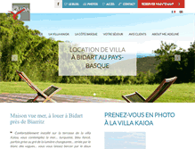 Tablet Screenshot of biarritz-villa-kaioa.com